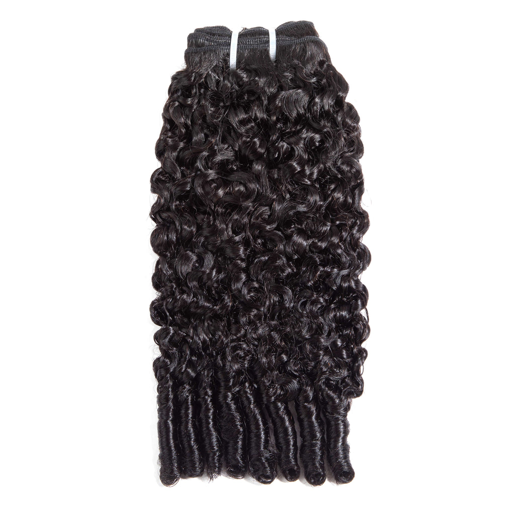 Burmese  Spiral   3 Bundles   100% Virgin Human Hair